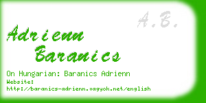 adrienn baranics business card